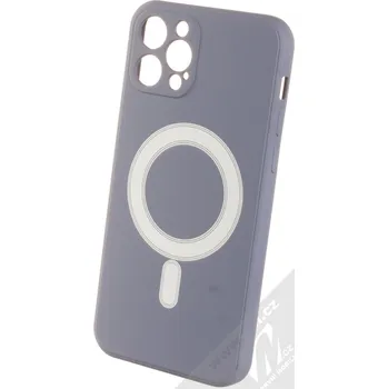 Pouzdro na mobilní telefon 1Mcz MagSilicone TPU ochranný kryt s MagSafe pro Apple iPhone 12 Pro šedá (grey)