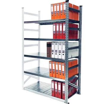 Dílenský regál Wexta Archivní regál na šanony, 1972x900x600 mm, 5 polic, přídavný