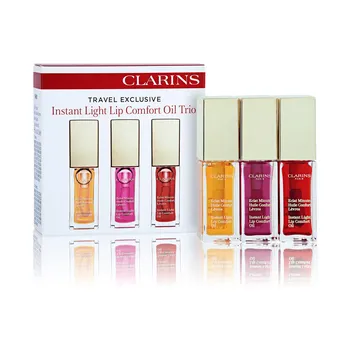 Kosmetická sada Clarins Instant Light Lip Comfort Oil Trio sada
