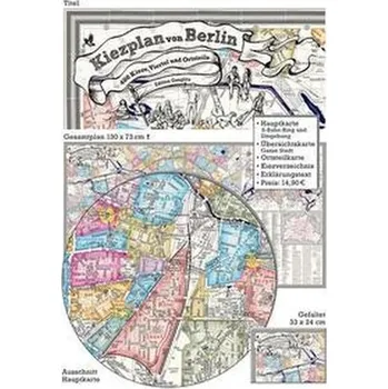 Kiezplan von Berlin - Gauglitz, Gerd