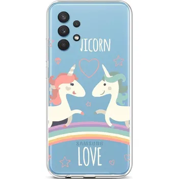 Pouzdro na mobilní telefon Kryt Samsung A32 silikon Unicorn Love (obal neboli pouzdro na Samsung A32)