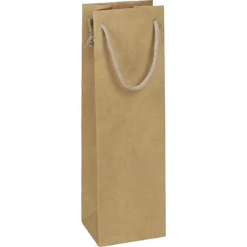 Taška na víno hnědá Siena 11x9x36 MPHN06