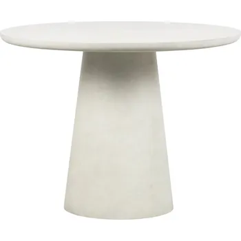 Zahradní stůl WOOOD Bílý kulatý jídelní stůl Danom Ø100 cm