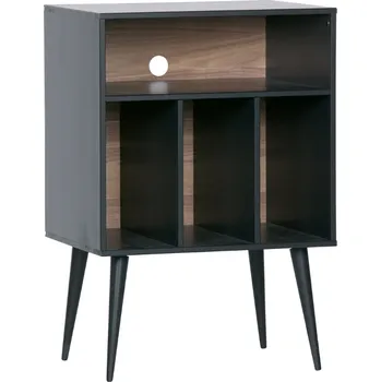 Komoda WOOOD Černá masivní komoda Arthur 60 x 44 cm