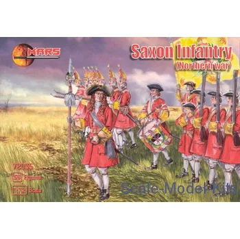 Plastikový model Mars Figures 1/72 Saxon Infantry, Northern war