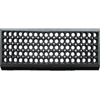 Rohožka Venkovní rohožka gumová černá 65 x 25 cm