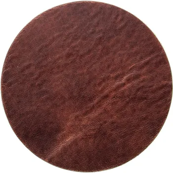 Podtácek Kožený podtácek CIRCLE Terra Počet: 4, Dárková plechová krabička: Ano