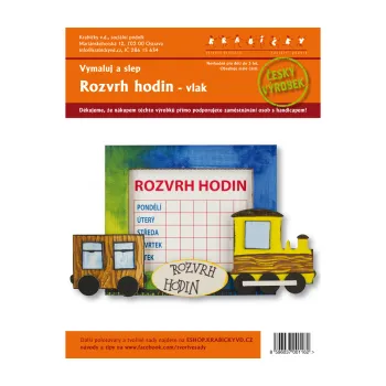 kreativní sada Rozvrh hodin - Vlak