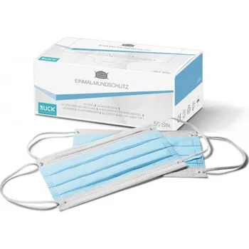 rouška roušky na obličej 3 vrstvé RUCK modré 50 ks - ID: 52