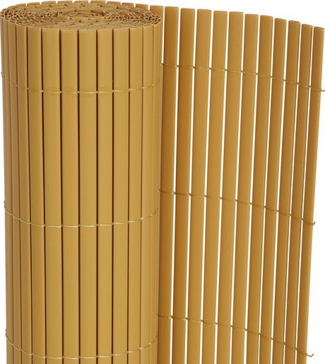 Plot z umělého bambusu BAMBUS OKROVÁ, role výška 1,8m x 3m, 5,4m2