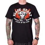 BLACK HEART Triko Flathead Skull černá - XL