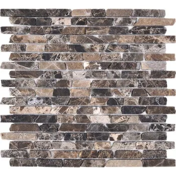 Obklad Kamenná mozaika MOS Brick 476 30,5x32,5 cm hnědá