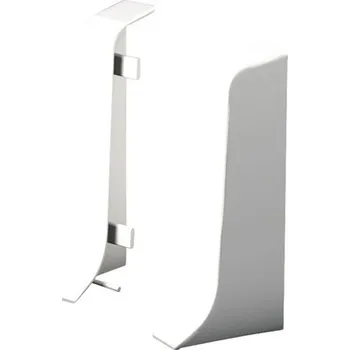 soklová lišta Koncovka ke kanálkové liště KSL50, 50mm bílá, 2 ks