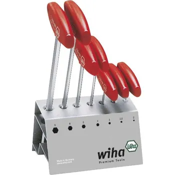 Sada nářadí Wiha 6kant-Schraubendrehersatz 7-tlg mit Quergriff i.Ständer sada šroubováků, inbus, 00953