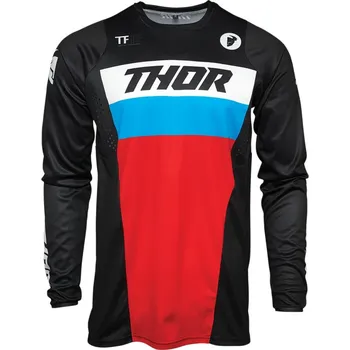 cyklistický dres THOR dres PULSE Racer black/red/blue - XL