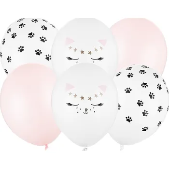Balonky Kočka, 30 cm, 6 ks