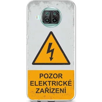 Pouzdro na mobilní telefon Kryt Xiaomi Mi 10T Lite silikon Pozor elektrické zařízení (obal neboli pouzdro na Xiaomi Mi 10T Lite)