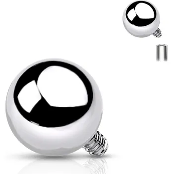 Piercing Šperky4U Náhradní ocelová kulička závit 1,6mm - MD015-05