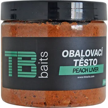 Návnadová pasta TB Baits Obalovací pasta Peach Liver 200 ml