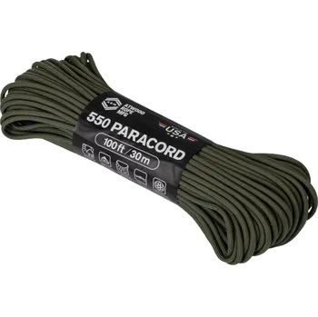 Horolezectví Atwood Rope Paracord 550lb 30m - Olive Drab