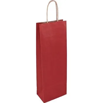 Taška na víno červená Mosela 14x8x39 OD004