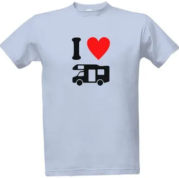 Pánská móda Tričko s potiskem I love Caravan pánské