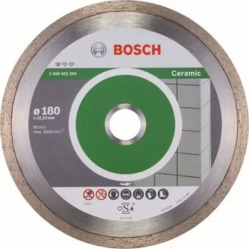 Řezný kotouč BOSCH Standard for Ceramic Diamantový dělicí kotouč, 180 x 22,23 x 1,6 x 7 mm 2608602204 free_store_pickup