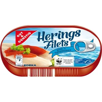 konzervovaná ryba GG Sleďové filety v rajčatové omáčce 200g