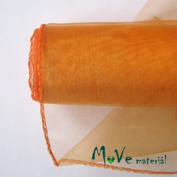 organza oranžová š. 21 cm/ 1m