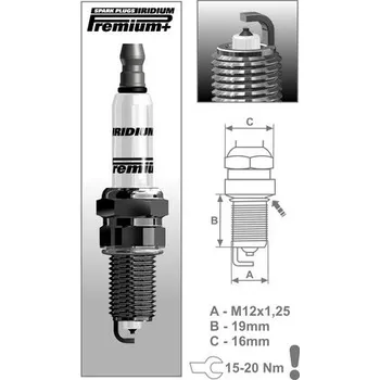 Elektroinstalace pro motocykl Zapalovací svíčka P10 řada Premium Iridium+, BRISK - Česká Republika