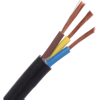 elektrický kabel Kabel CYSY H05VV-F 3Gx1 černá PVC izolace slaněné licny ohebný vodič