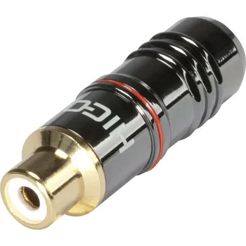 Audio kabel HICON CF08-RED - kabelový Cinch samice + Prodloužená záruka 5 let zdarma