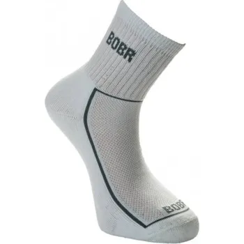 Pánské ponožky Ponožky jaro-podzim sport Bobr bílé 36-37 barva bílá