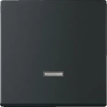 Elektroinstalační materiál ABB 6599-0-2968 Future® linear Kryt stmívače s krátkocestným ovladačem, s doutnavkou, mechová černá