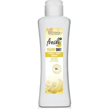 Šampon Salerm Biokera Yellow Shot šampón pro poškozené vlasy 1000 ml