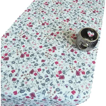 Ubrusová šála v metráži Luiza - šedo/bílá 38 pouze střih