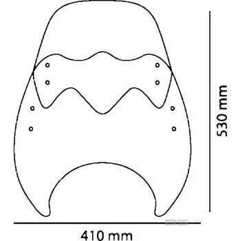 Plexi štít PUIG UP&DOWN 2193H kouřová univerzální