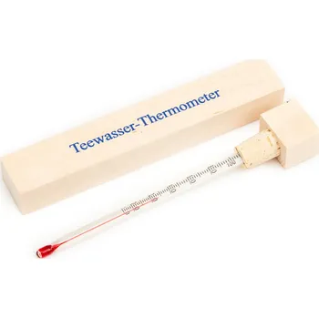 Kuchyňský teploměr Čajový teploměr v dřevěném pouzdru