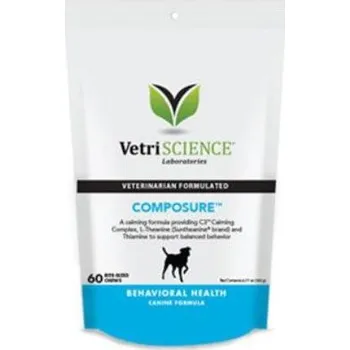 VetriScience Calm & Confident Composure na uklidnění pro psy 60ks + CashBack 30 Kč