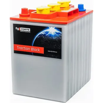 Trakční baterie fg-FORTE 3PT210 WET trakční blok 6V 205Ah C5 270Ah C20 242 x 190 x 275 mm (Trakční blok WET s kapalným elektrolytem)
