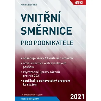 Vnitřní směrnice pro podnikatele 2021 - Hana Kovalíková (2021, brožovaná)