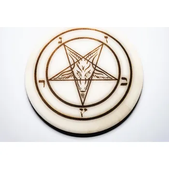 Náhrdelník HeLLWood - Baphomet - kruh průměr 90 mm