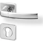 Dveřní kování - klika na dveře ACT Kiel rozetové na vložku dekor nerez