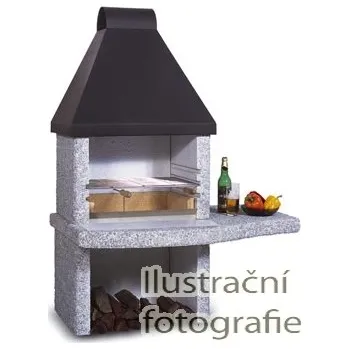 Zahradní krb NORMAN PIANO - střecha z měď. plechu