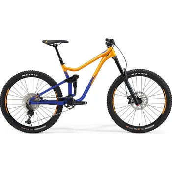 Horské kolo Merida ONE-SIXTY 400 oranžová/modrá (180-195 cm) (Celoodpružené kolo Merida ONE-SIXTY 400 Orange/Blue L(18.5))