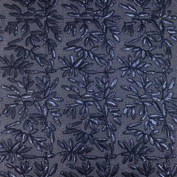 Úplet denim, výšivka š.130/145