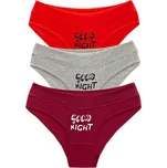 PeSaiL Dámské bavlněné kalhotky cottontang HT627 - 3 ks Barva: Vícebarevné 1, Velikost: M