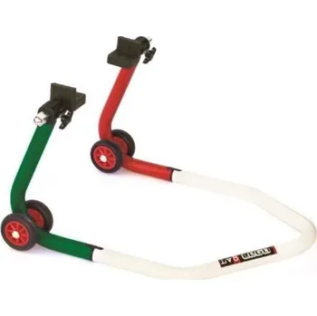 Univerzální zadní stojan LV8 s gumovými L čepy E620LG tricolora