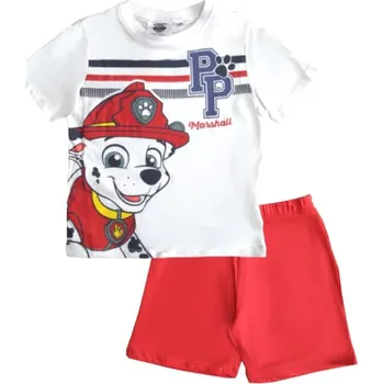 Chlapecké pyžamo Paw Patrol Marshall červeno-bílé chlapecké pyžamo Velikost: 108
