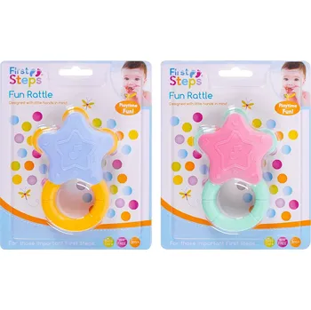 Kojenecká láhev Vyrobce Chrastítko Hvězda BLUE - PINK FIRST STEPS